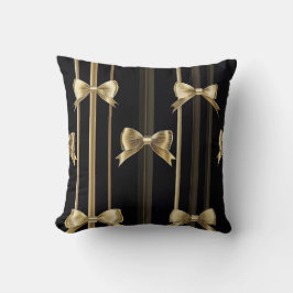 Golden Bow Charm Pillow Kissen