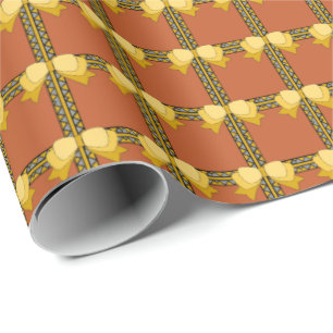 Golden Bow Wrapping Paper Geschenkpapier