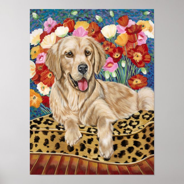 Golden Boy Retriever Poster (Vorne)