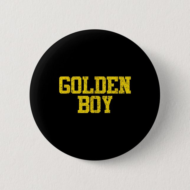 Golden Boy Viel Glück Charm Bysketbyll Fortune Button (Vorderseite)