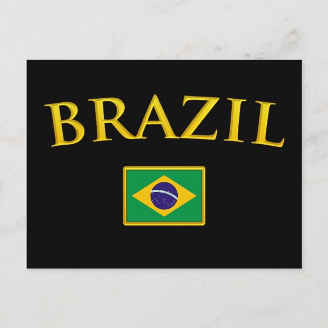 Golden Brasilien Postkarte (Vorderseite)