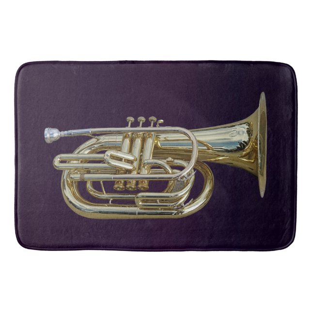Golden Brass Euphonium Badematte (Vorderseite)