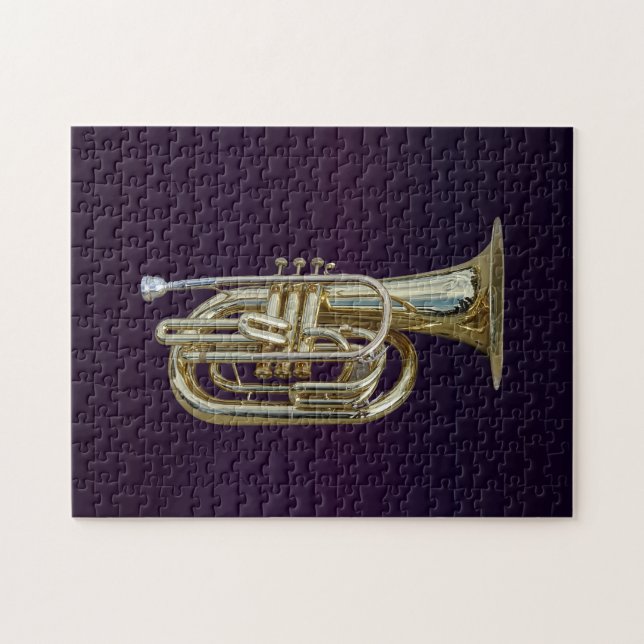 Golden Brass Euphonium Puzzle (Horizontal)