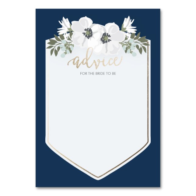 Golden Bridge Advice Card Tischnummer (Vorderseite)