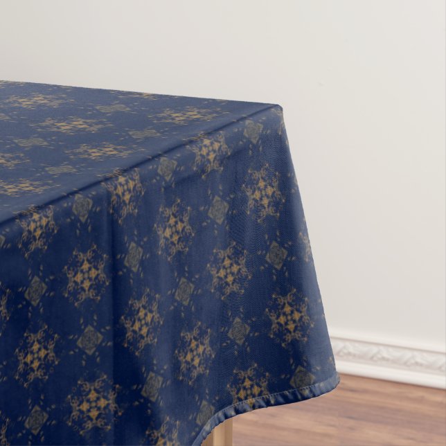 Golden Bronze Diamond Burning Pattern Tischdecke (Beispiel)