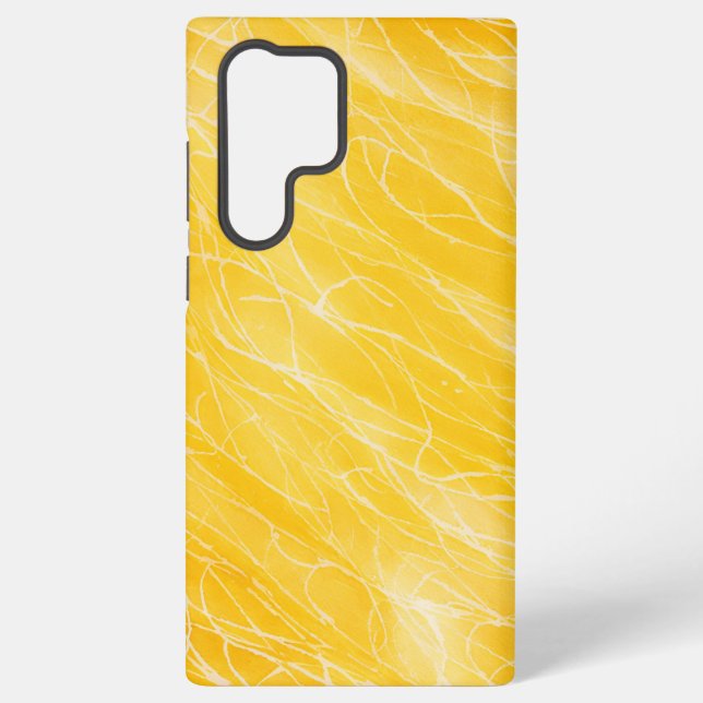 Golden Brushstrokes Phone Case Samsung Galaxy Hülle (Rückseite)