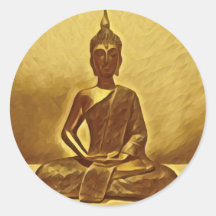 Golden Buddha-Aufkleber