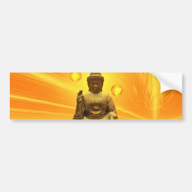 Golden Buddha Autoaufkleber (Vorne)