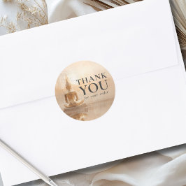 Golden Buddha Business Salon Runder Aufkleber