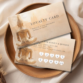 Golden Buddha Heart Salon  10 Visit Loyalty Card Treuekarte