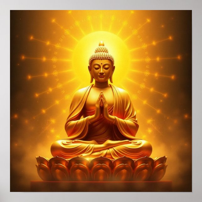 Golden Buddha Poster (Vorne)