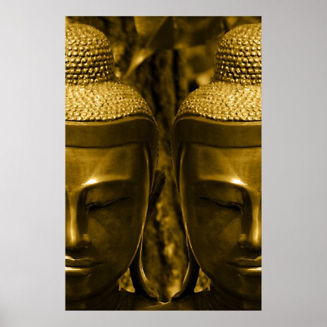 Golden Buddha Poster Print (Vorne)