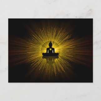 Golden Buddha Postkarte
