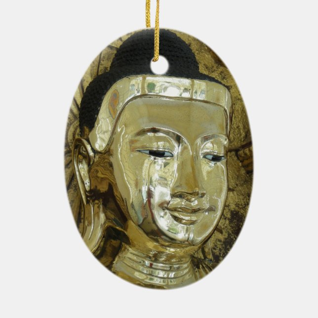 Golden Buddha Statue Inspiration Liebe Keramik Ornament (Hinten)