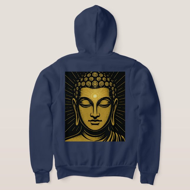 Golden Buddha Third Eye T - Shirt | Spirituelles E (AblageHinten)