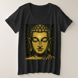 Golden Buddha Third Eye T - Shirt   Spirituelles E