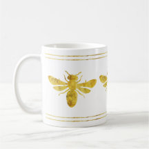 Golden Bumble Bee White