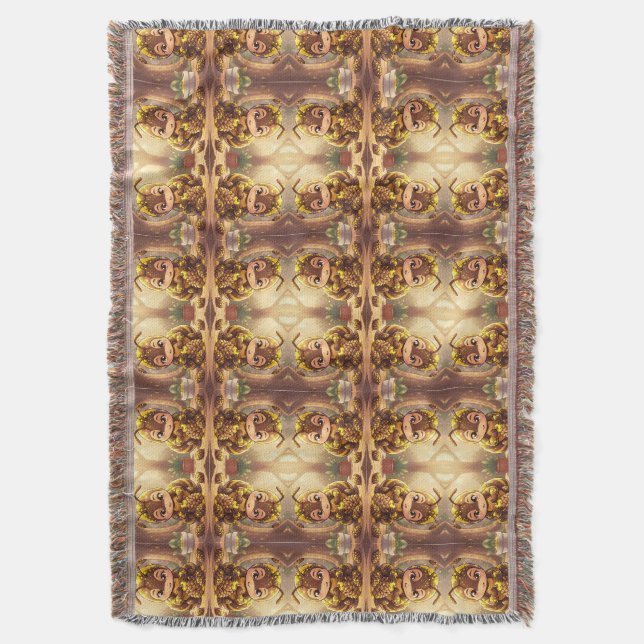 Golden Bumblebee in Bloom Dance.12 Decke (Vorderseite Vertikal)
