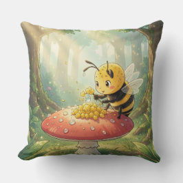 Golden Bumblebee in Bloom Dance.2 Kissen