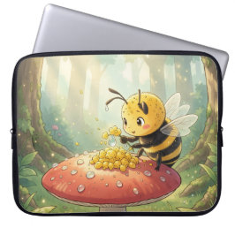 Golden Bumblebee in Bloom Dance.2 Laptopschutzhülle