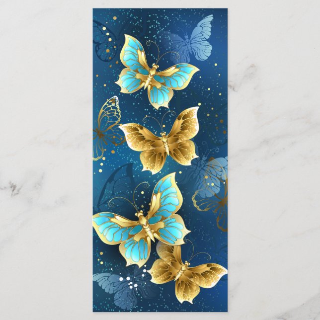 Golden butterflies menükarte (Vorderseite)