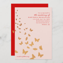 GOLDEN BUTTERFLIES WEDING