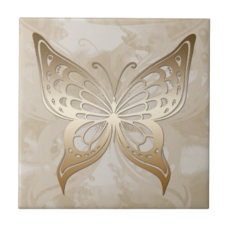 Golden Butterfly Fliese