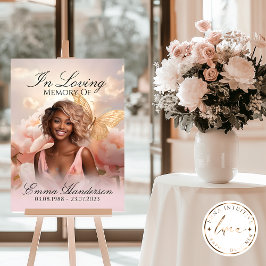 Golden Butterfly Memorial Begrüßungszeichen Poster