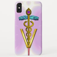 GOLDEN CADUCEUS VETERINÄRSYMBOL Hellrosa Lilac