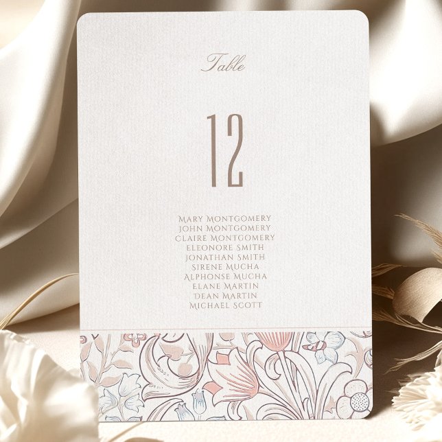 Golden Calla Lily Wedding Tischnummer Card (Von Creator hochgeladen)