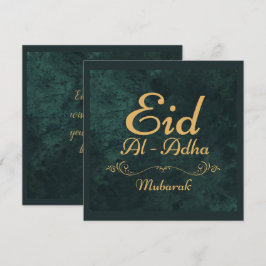 Golden Calligraphy Eid Al-Adha Mubarak 2025 Feiertagskarte