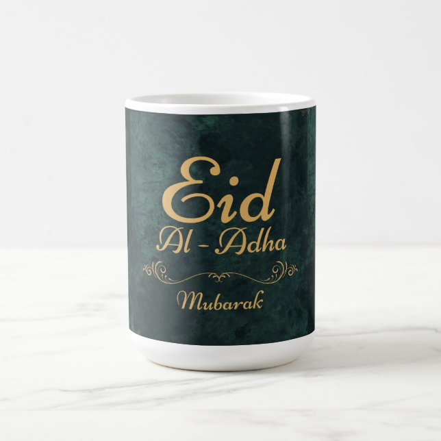 Golden Calligraphy Eid Al-Adha Mubarak 2025 Kaffeetasse (Mittel)