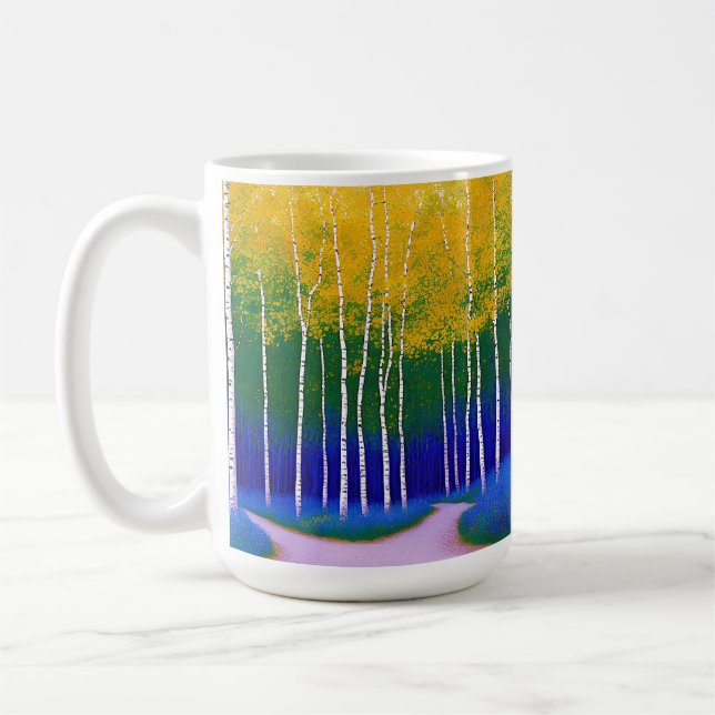 Golden Canopy - Eine Landschaft im Wald Kaffeetasse (Links)