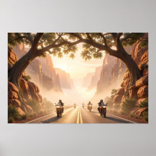 Golden Canyon Ride bei First Light Poster