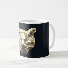 Golden Cat – Vergoldete Katze Goldener Kater Kaffeetasse