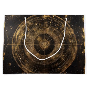 Golden Celestial Star Map (5) Große Geschenktüte