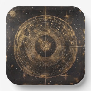 Golden Celestial Star Map (5) Pappteller