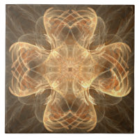Golden Celtic Cross II Muster Keramik Tile
