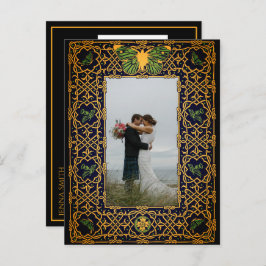 Golden Celtic Knot Ankündigung Datum freihalten Po