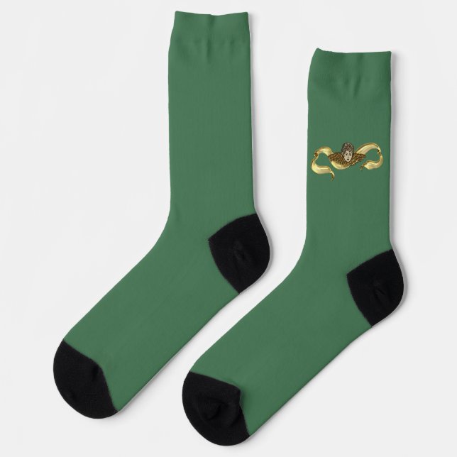 Golden Cherub Ribbon Socken (Linkes Detail)