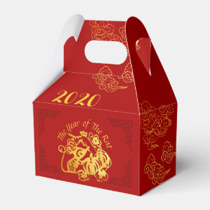 Golden Chinese Paper-cut Rat Year 2020 GFB Geschenkschachtel