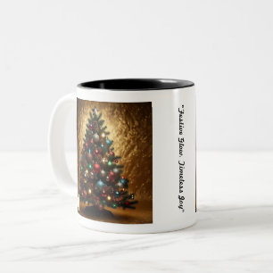 "Golden Christmas Dream" Zweifarbige Tasse
