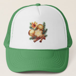 Golden Christmas Star with Cinnamon Truckerkappe