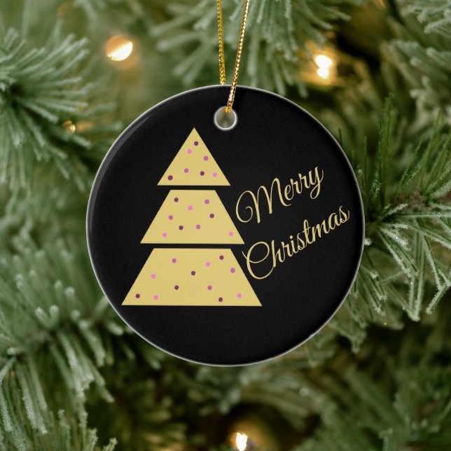 Golden Christmas Tree Ornament (Baum)