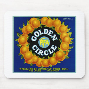 Golden Circle Orange Mousepad