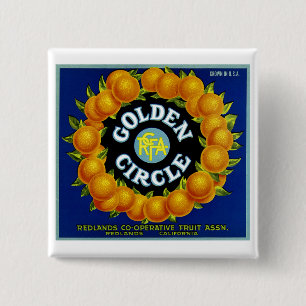 Golden Circle Orangen Button