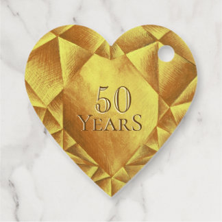Golden Citrine Watercolor Herz Hochzeitstag Geschenkanhänger