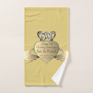 Golden Claddaugh Badhandtuch Set