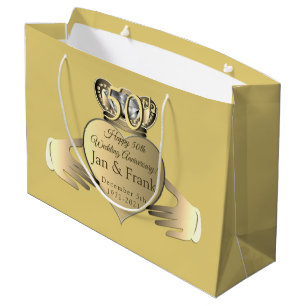 Golden Claddaugh  Große Geschenktüte