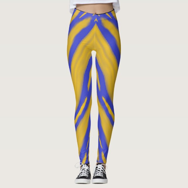 Golden Cloud Wellen Reflexion  Leggings (Vorderseite)